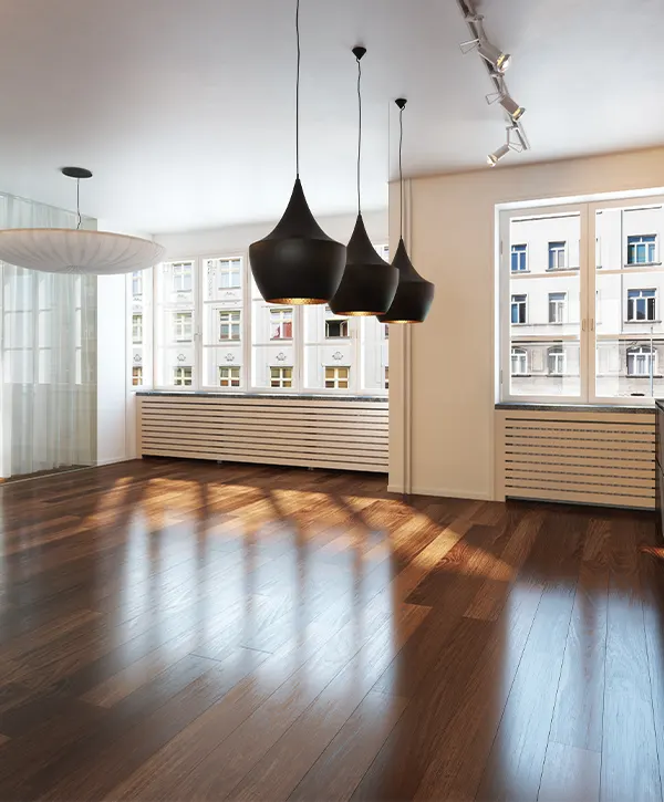 apartment with hardwood flooring