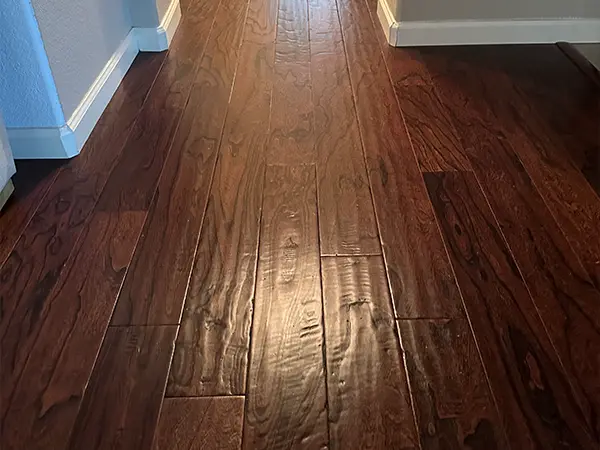 Hardwood floor installation