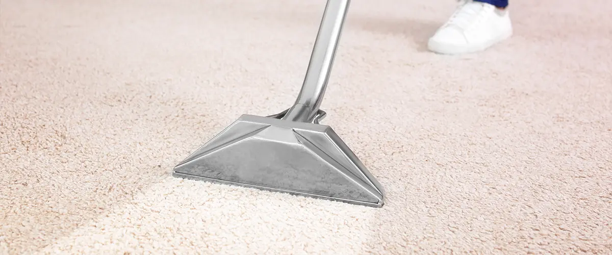 dry carpet cleaning beige cream carpet cleaned with vacuum