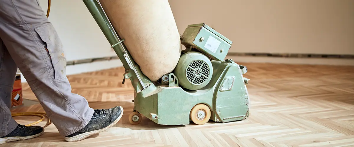 Belt sander clearance for hardwood floors