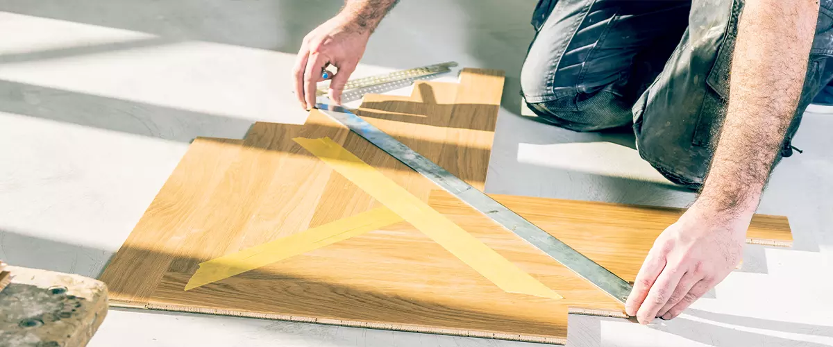 Parquet Floor Installation chevron